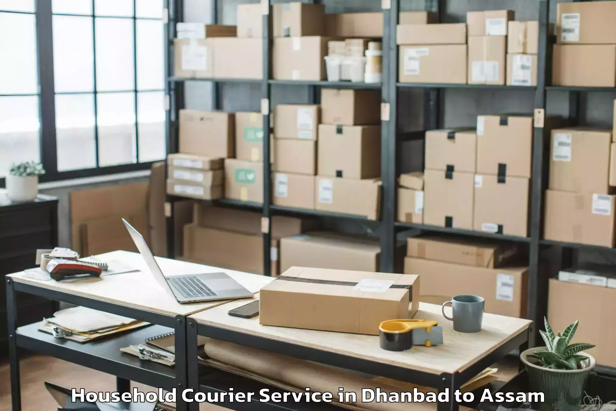 Easy Dhanbad to Azara Household Courier Booking